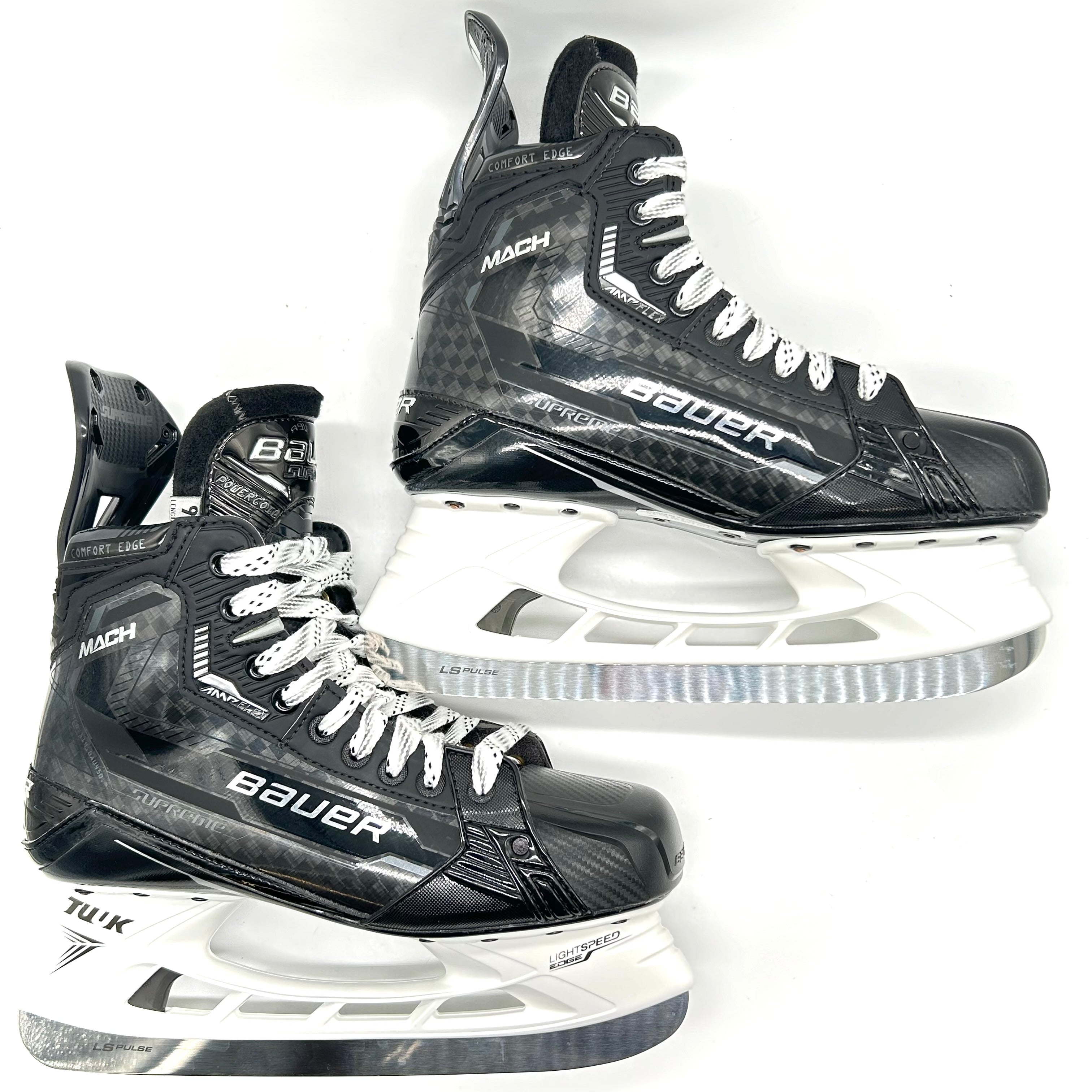 Patins de hockey Bauer Supreme Mach Pro Stock - Taille 9, ajustement 1 #2